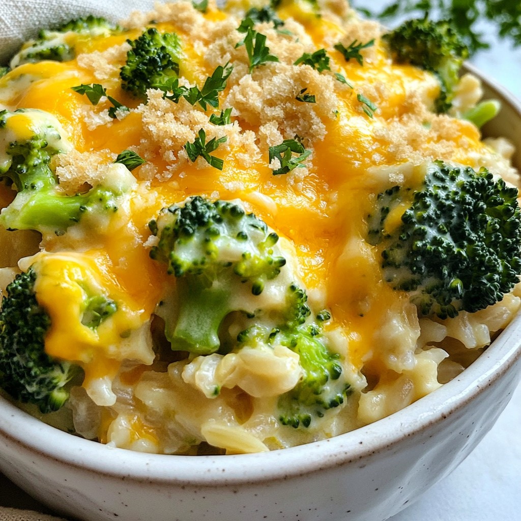 Cheesy Broccoli Rice Casserole Delightful and Simple