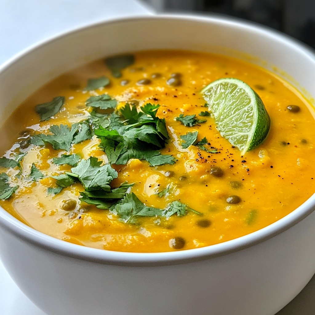 Curried Pumpkin Lentil Soup Cozy and Nourishing Meal
