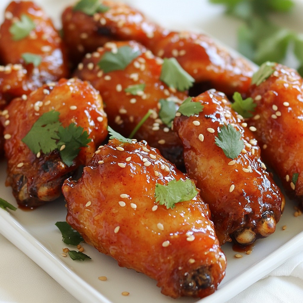 Sriracha Honey Chicken Wings Flavorful and Spicy Treat