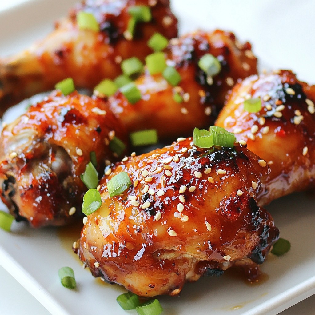 Sriracha Honey Glazed Chicken Drumsticks Delight