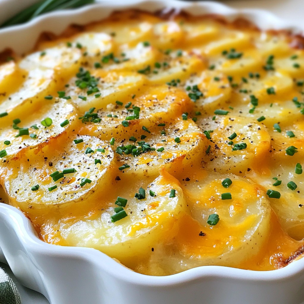 Cheesy Scalloped Potatoes Creamy and Comforting Dish
