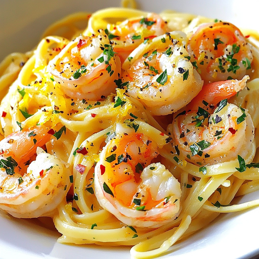 Savory Shrimp Scampi Linguine Quick and Easy Meal