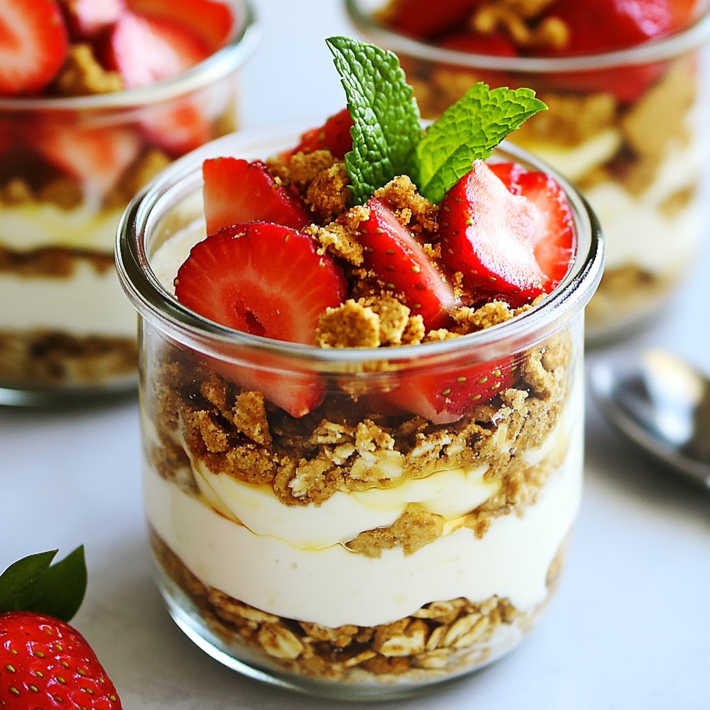 Strawberry Cheesecake Overnight Oats Simple Recipe