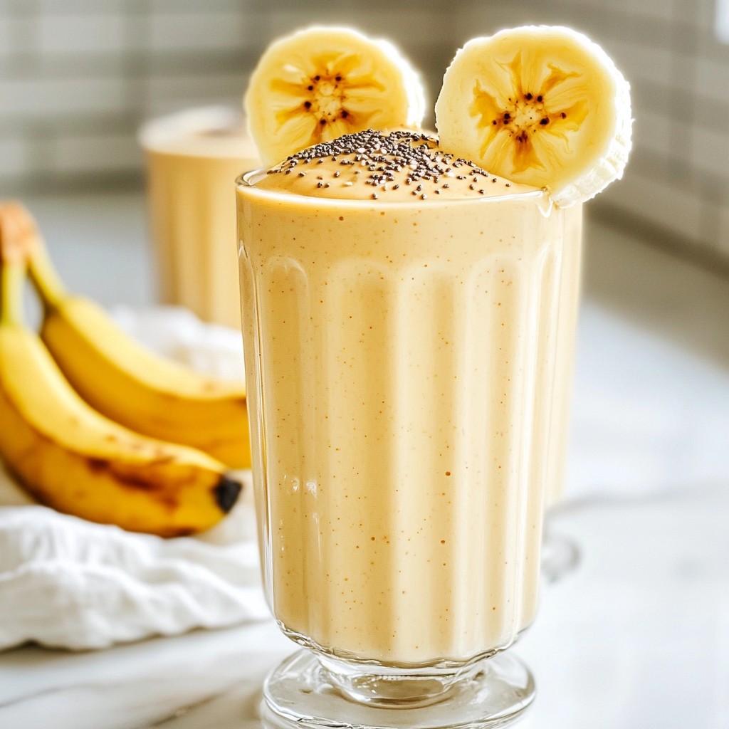 Peanut Butter Banana Smoothie Quick and Tasty Recipe