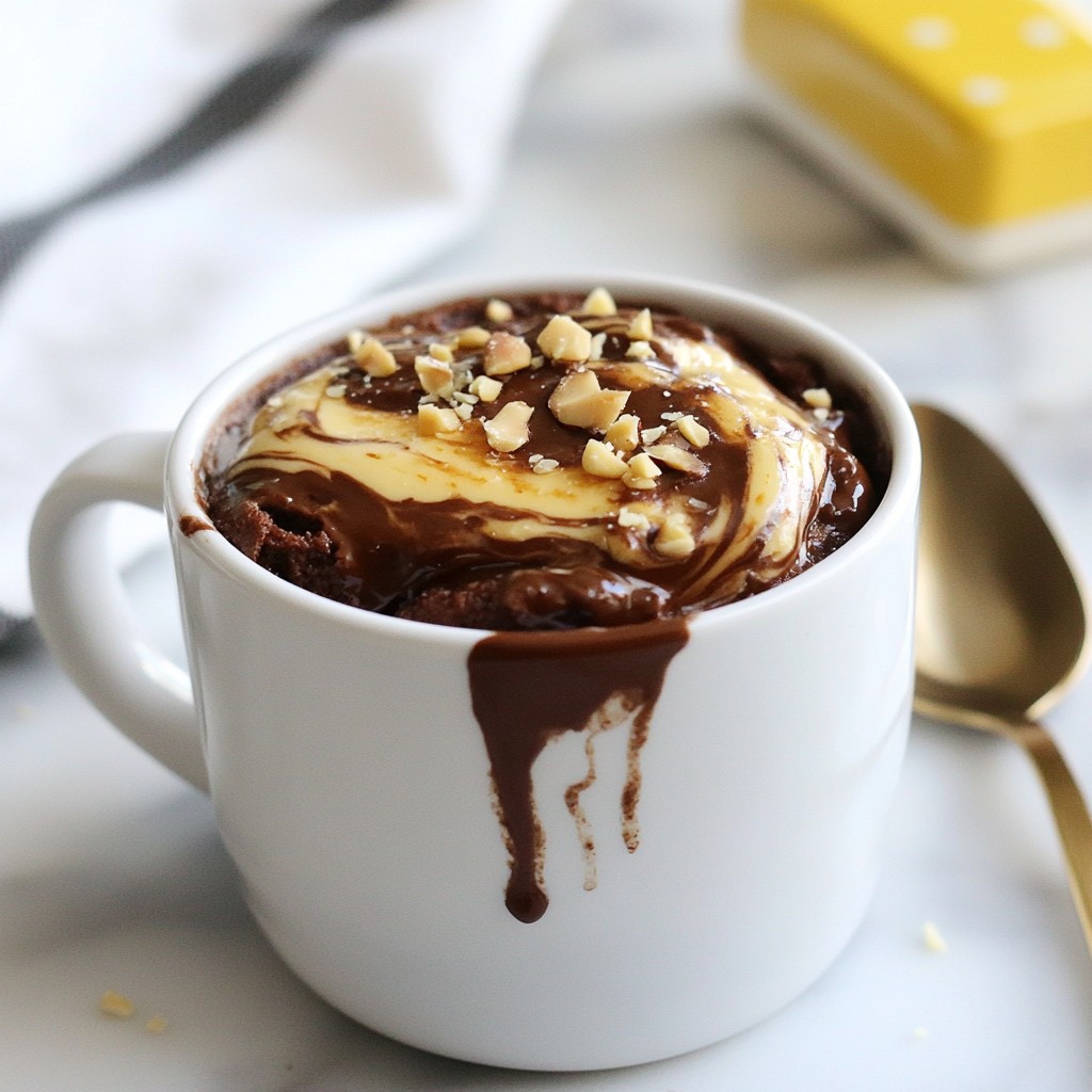 Chocolate Hazelnut Mug Cake Quick and Easy Recipe