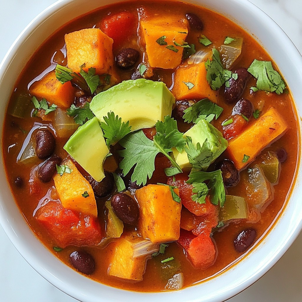 Savory Sweet Potato Black Bean Chili Easy Comfort Meal