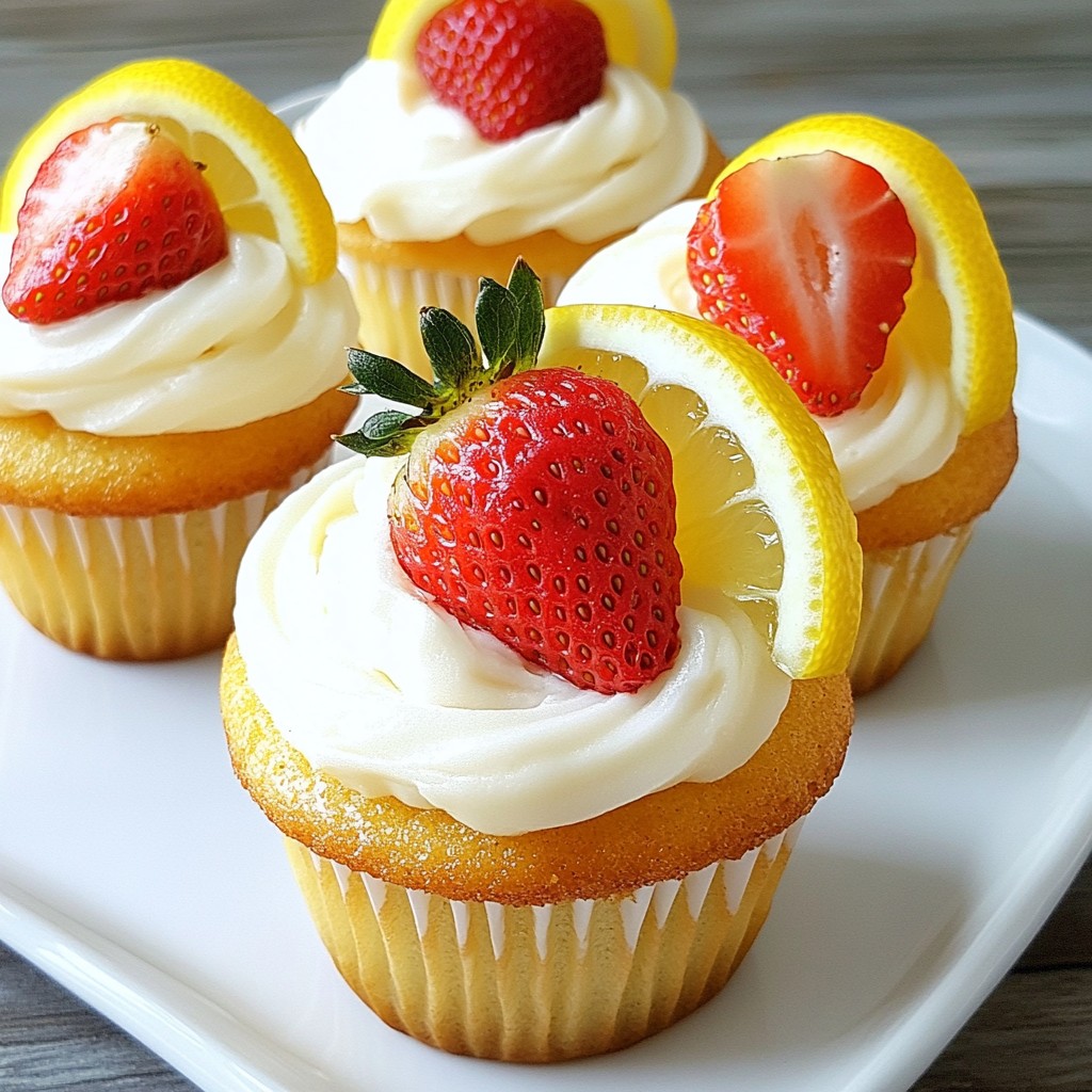 Strawberry Lemonade Cupcakes Fresh and Flavorful Treat