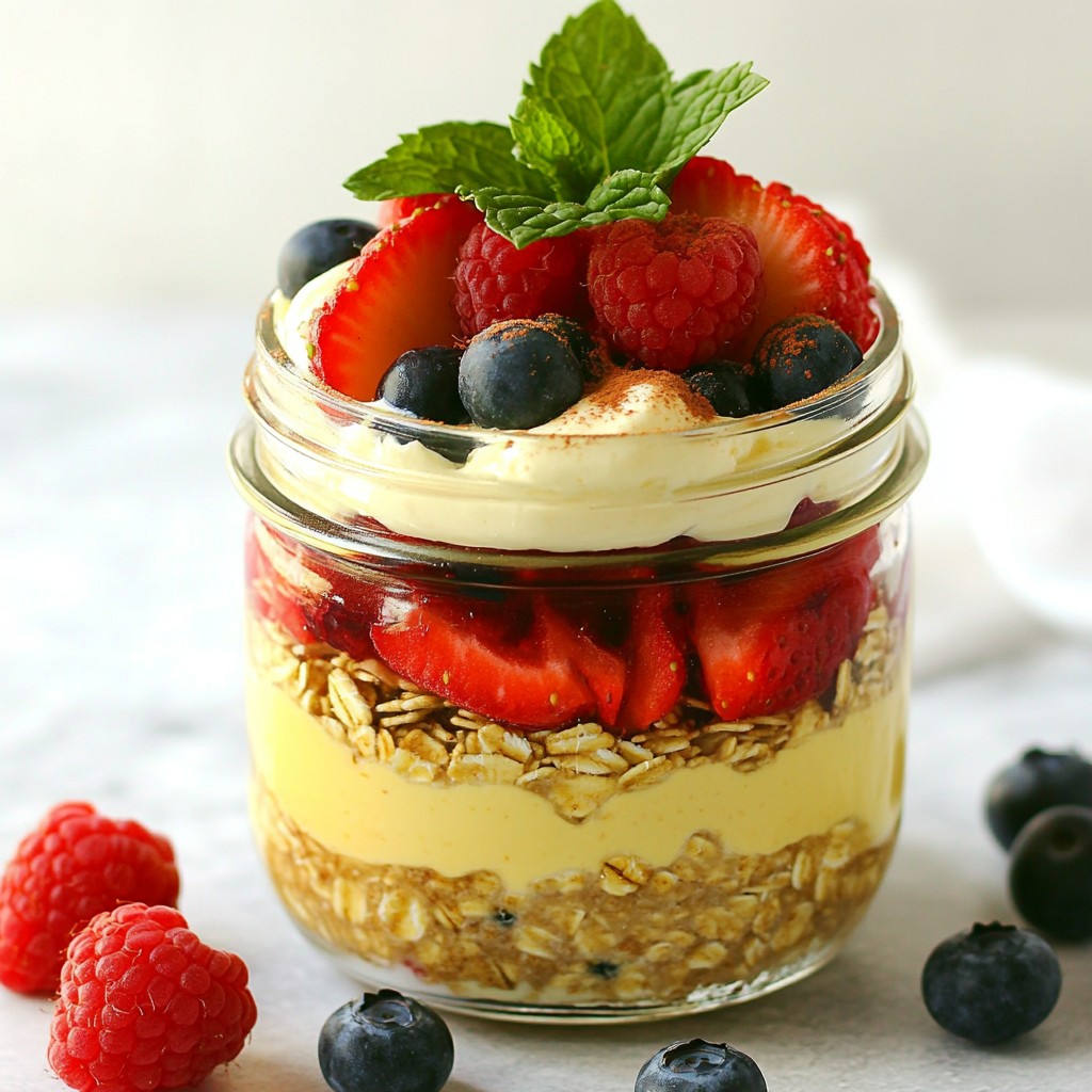 Berry Cheesecake Overnight Oats Tasty and Easy Recipe