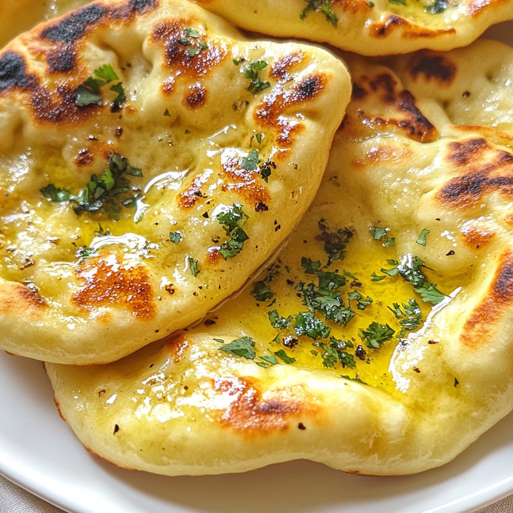 Easy Garlic Naan Bread Tasty and Simple Recipe