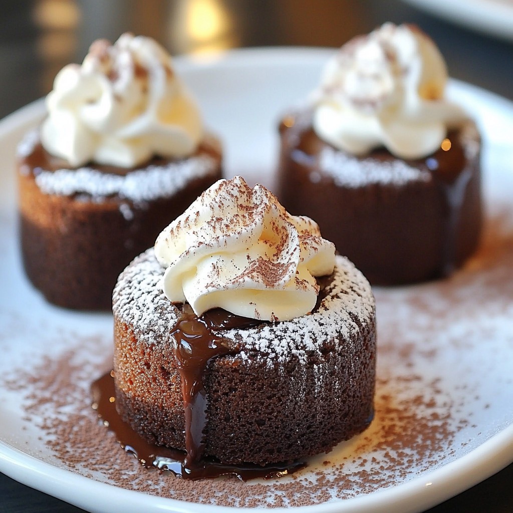 Classic Chocolate Lava Cakes Rich and Tempting Treat