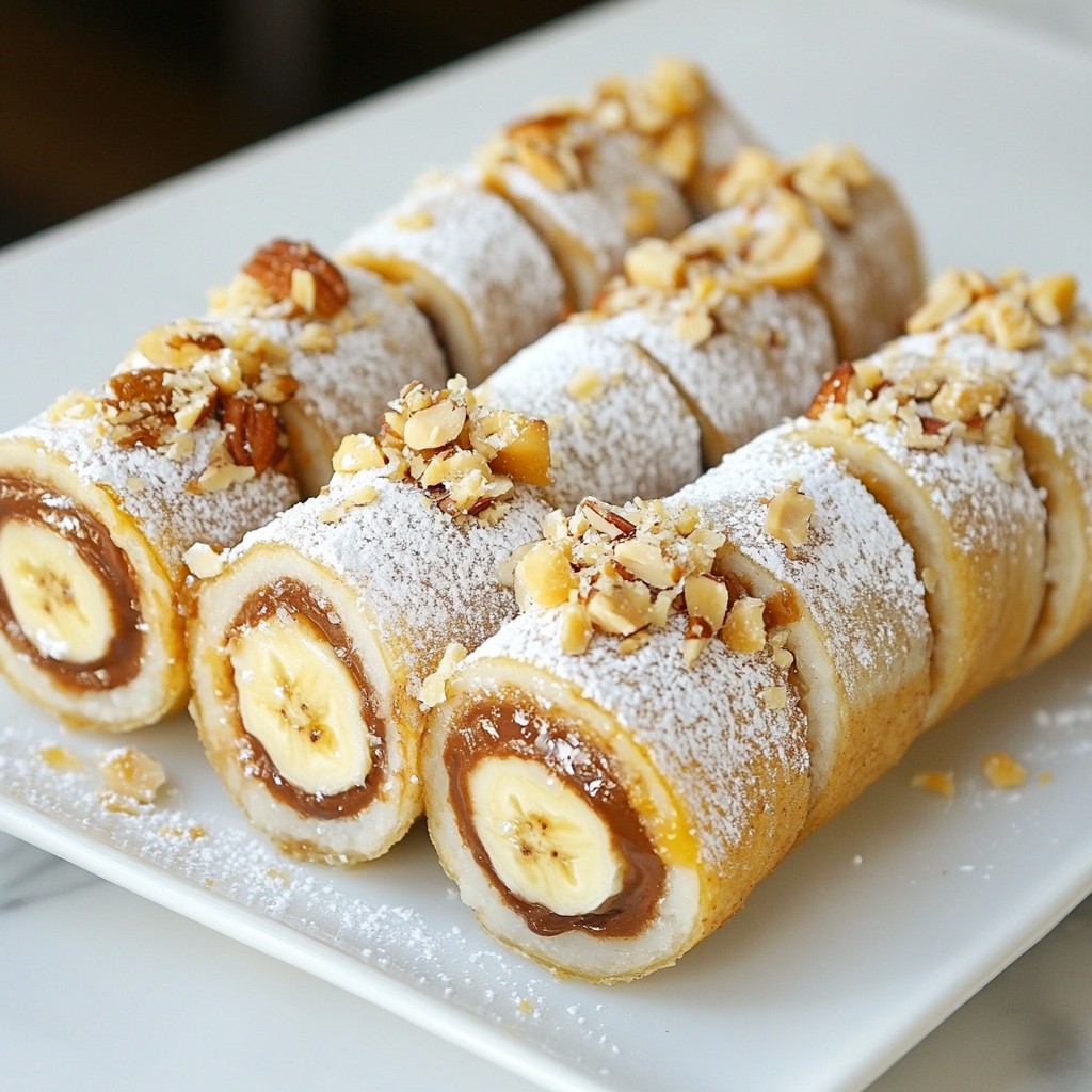 Nutella Banana Sushi Delicious and Fun Snack Idea