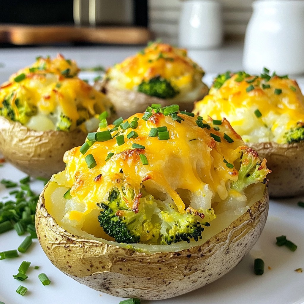 Broccoli Cheddar Stuffed Potatoes Flavorful Comfort Dish