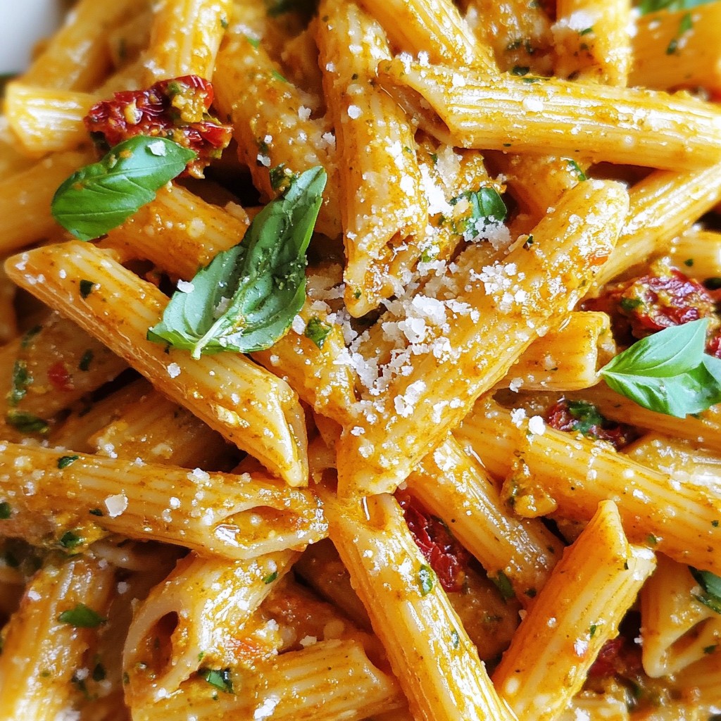 Sun-Dried Tomato Pesto Pasta Easy and Flavorful Meal