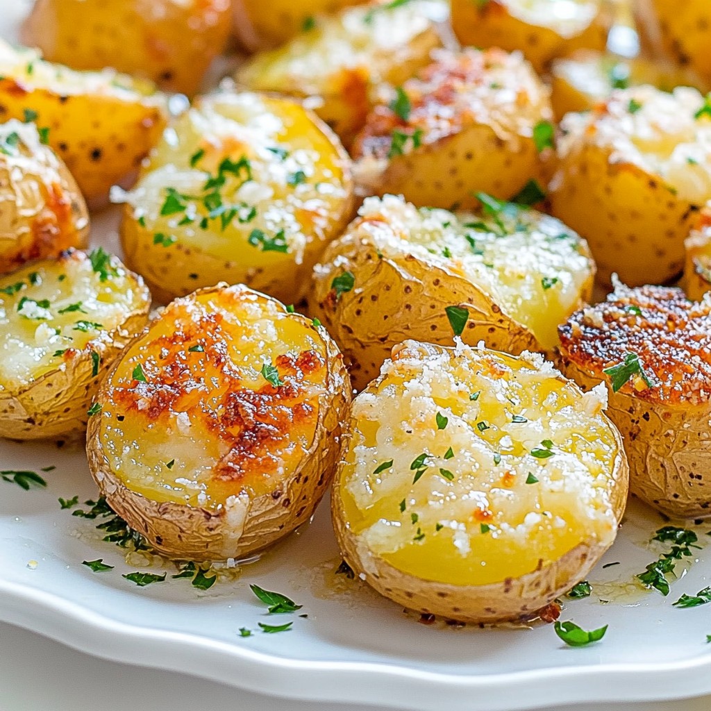 Garlic Parmesan Roasted Potatoes Tasty Side Dish
