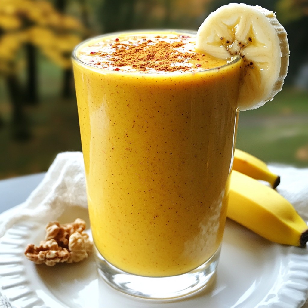 Protein Packed Pumpkin Smoothie Nutritious and Simple