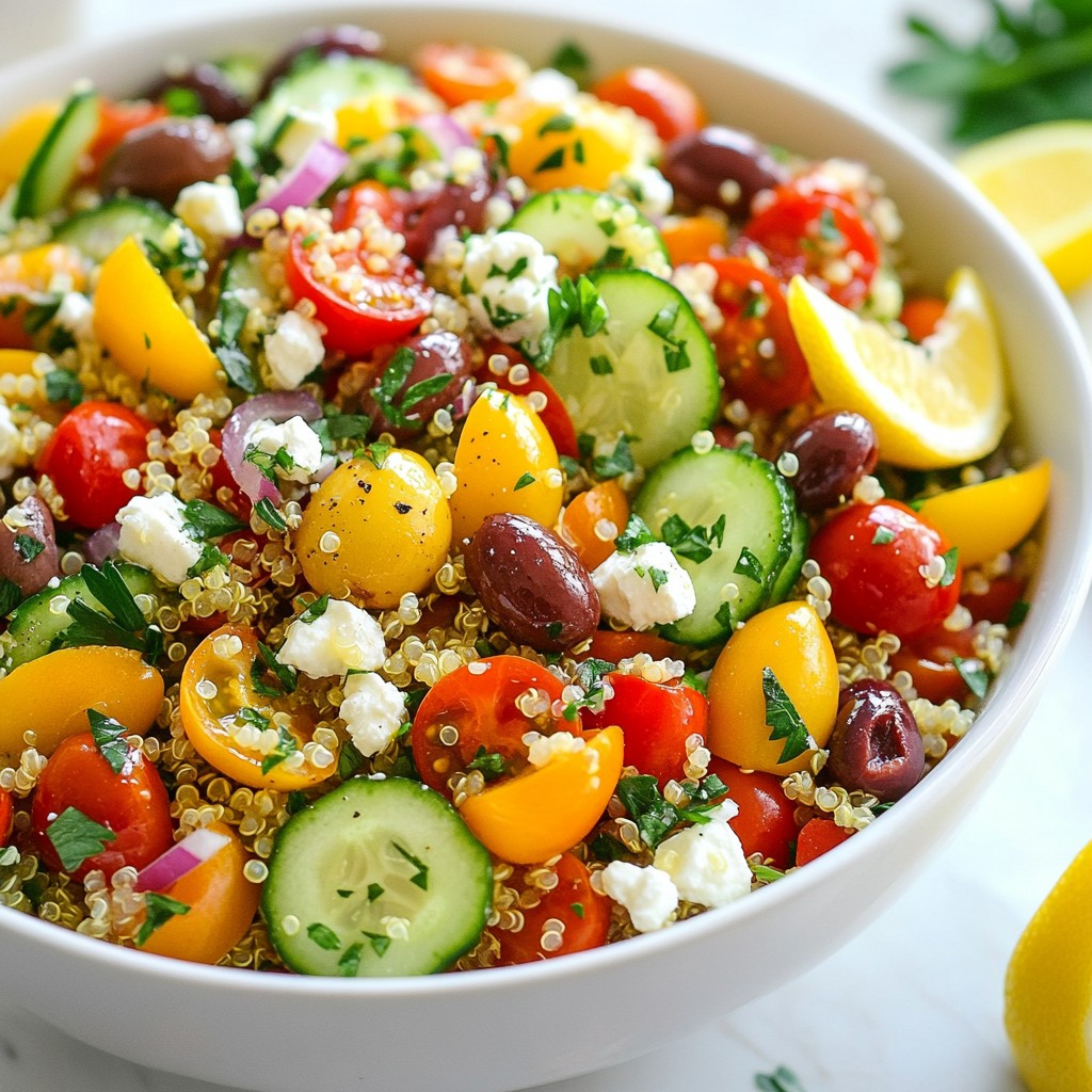 Mediterranean Quinoa Salad Fresh and Flavorful Meal