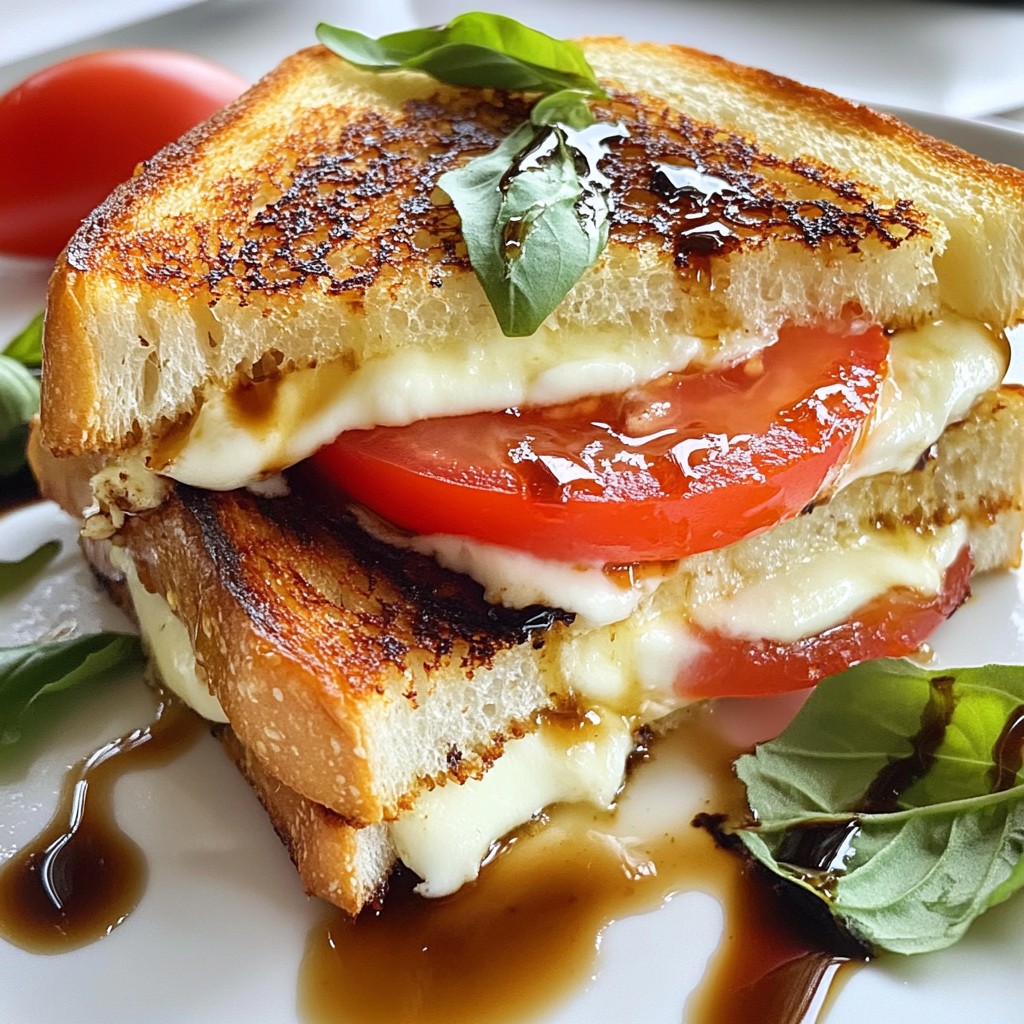 Caprese Grilled Cheese Sandwich Delight in Minutes