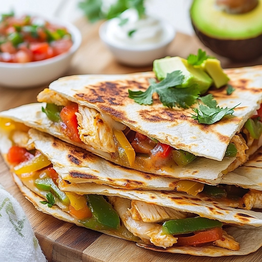 Chicken Fajita Quesadillas Tasty and Easy Recipe