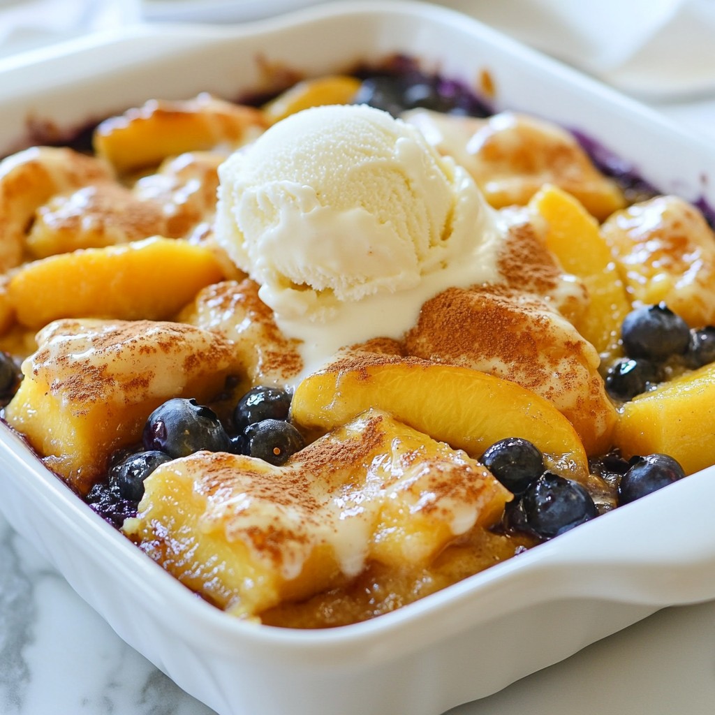 Blueberry Peach Cobbler Irresistible Dessert Recipe