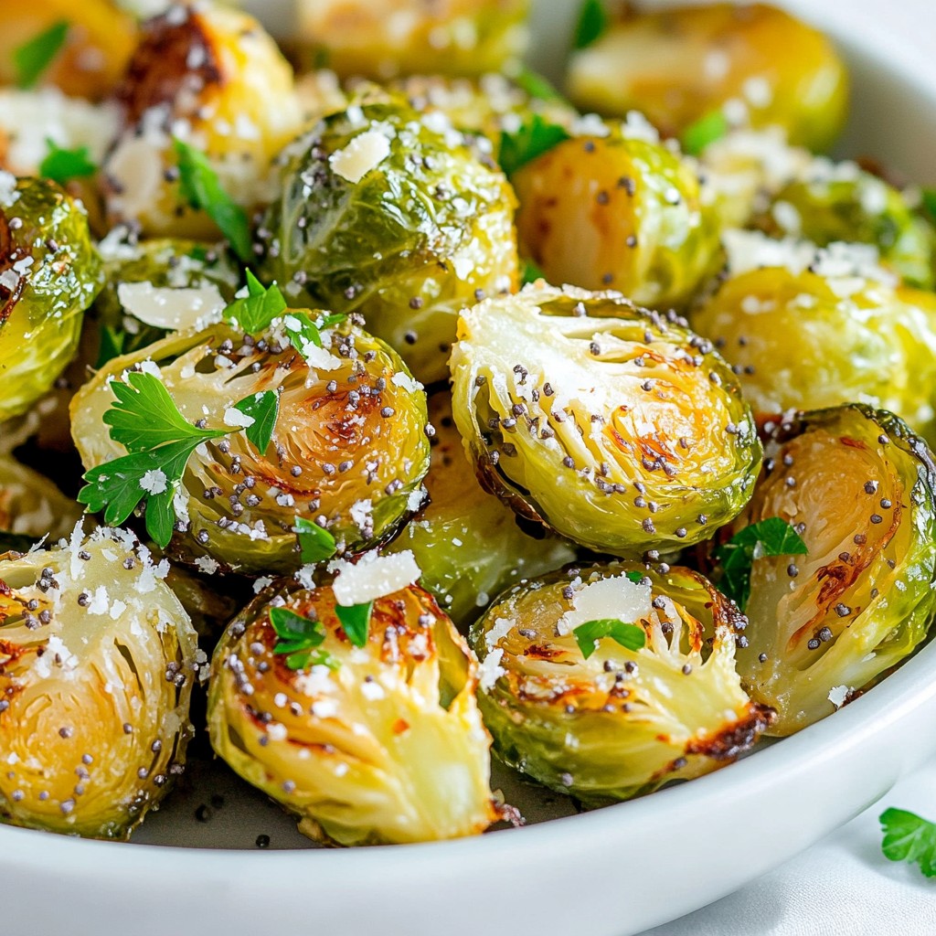 Everything Bagel Roasted Brussels Sprouts Delight