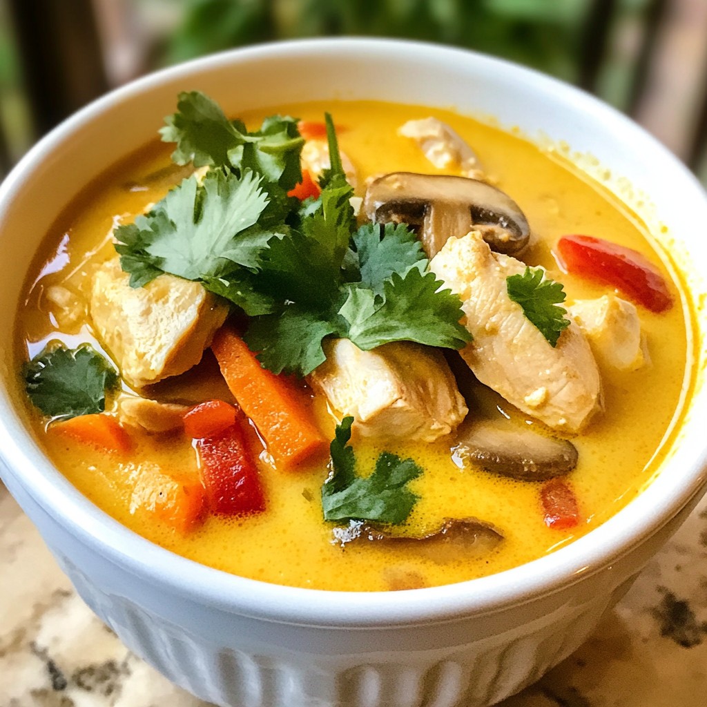 Thai Coconut Chicken Soup Flavorful and Comforting Meal