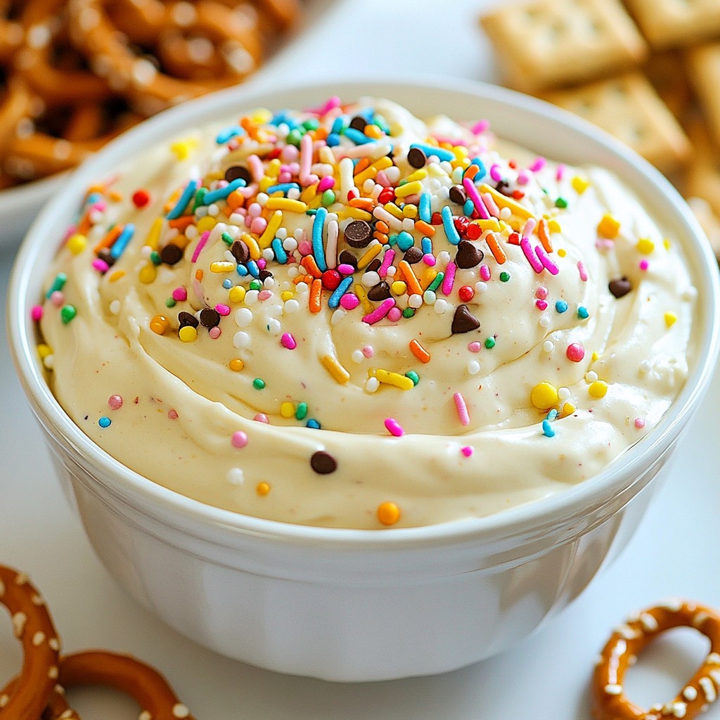 Funfetti Birthday Cake Dip Delightfully Creamy Treat