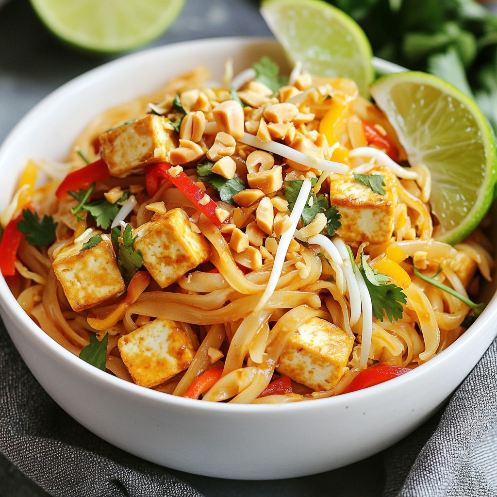Vegan Pad Thai Noodles Flavorful and Easy Recipe
