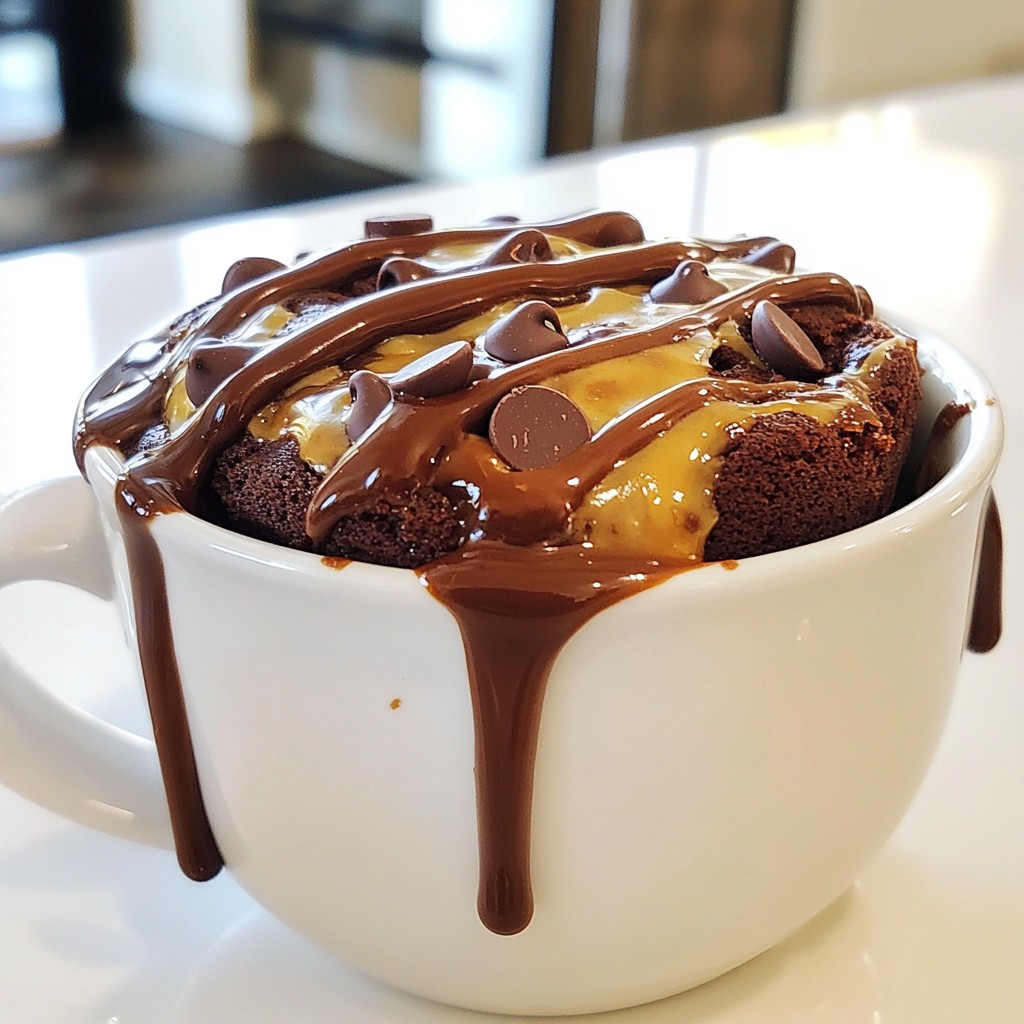 Chocolate Peanut Butter Mug Cake Irresistible Treat