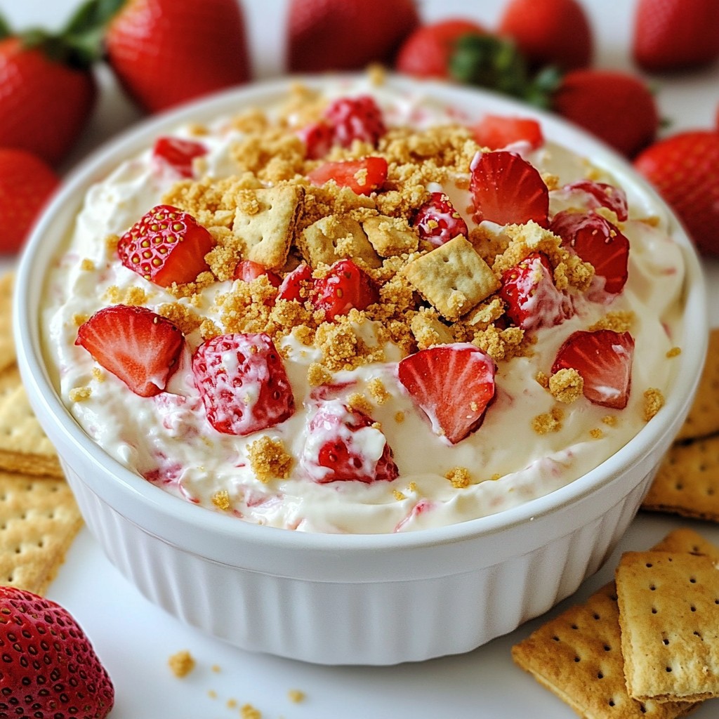 Strawberry Cheesecake Dip Creamy and Irresistible Treat