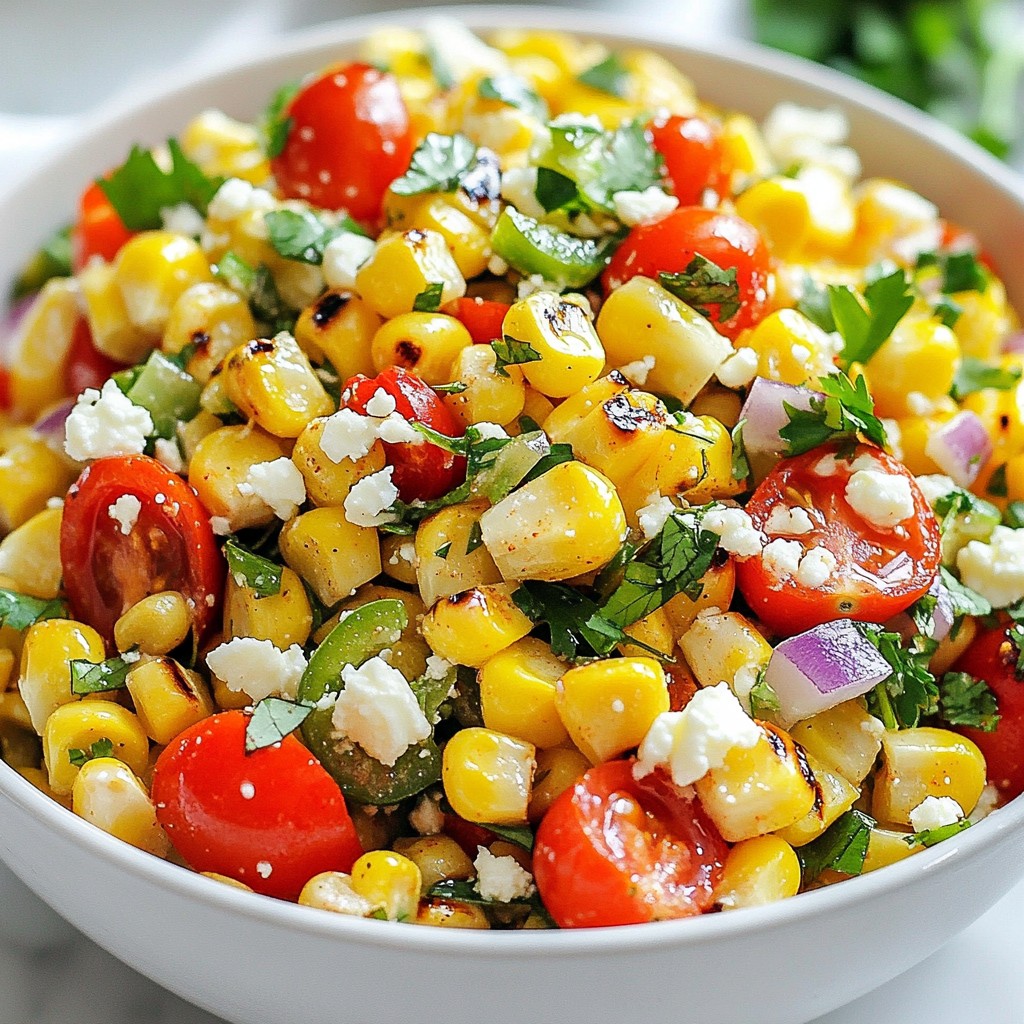 Chili Lime Grilled Corn Salad Fresh and Zesty Delight