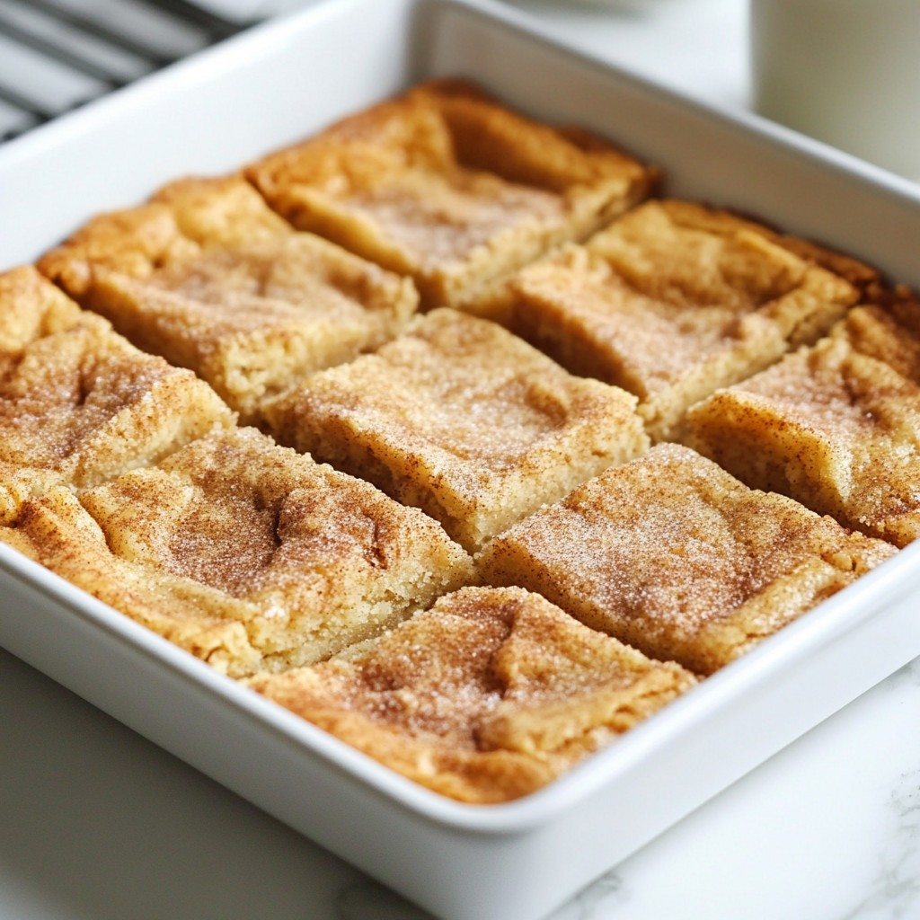 Chewy Snickerdoodle Blondies Irresistible Sweet Treat