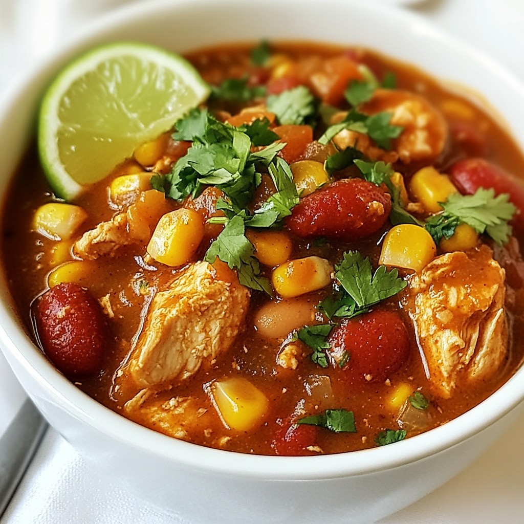 Smoky Chipotle Chicken Chili Flavorful Comfort Dish