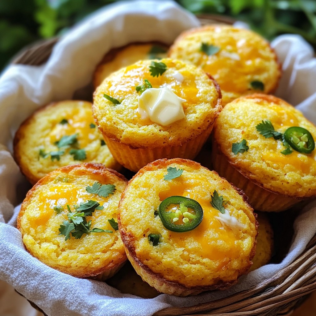 Cheddar Jalapeño Cornbread Muffins Flavorful Delight