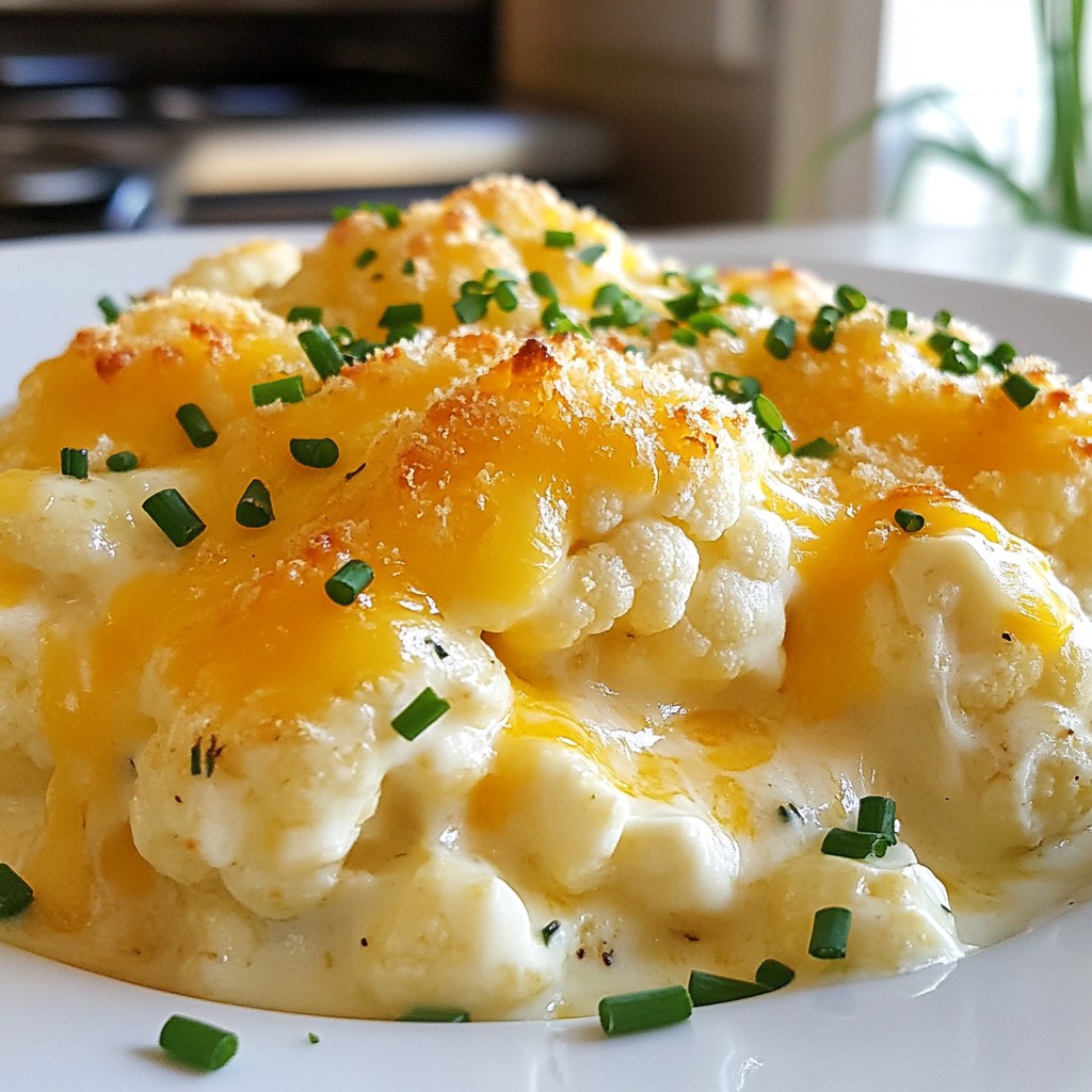 Cheesy Cauliflower Casserole Tasty and Simple Dish
