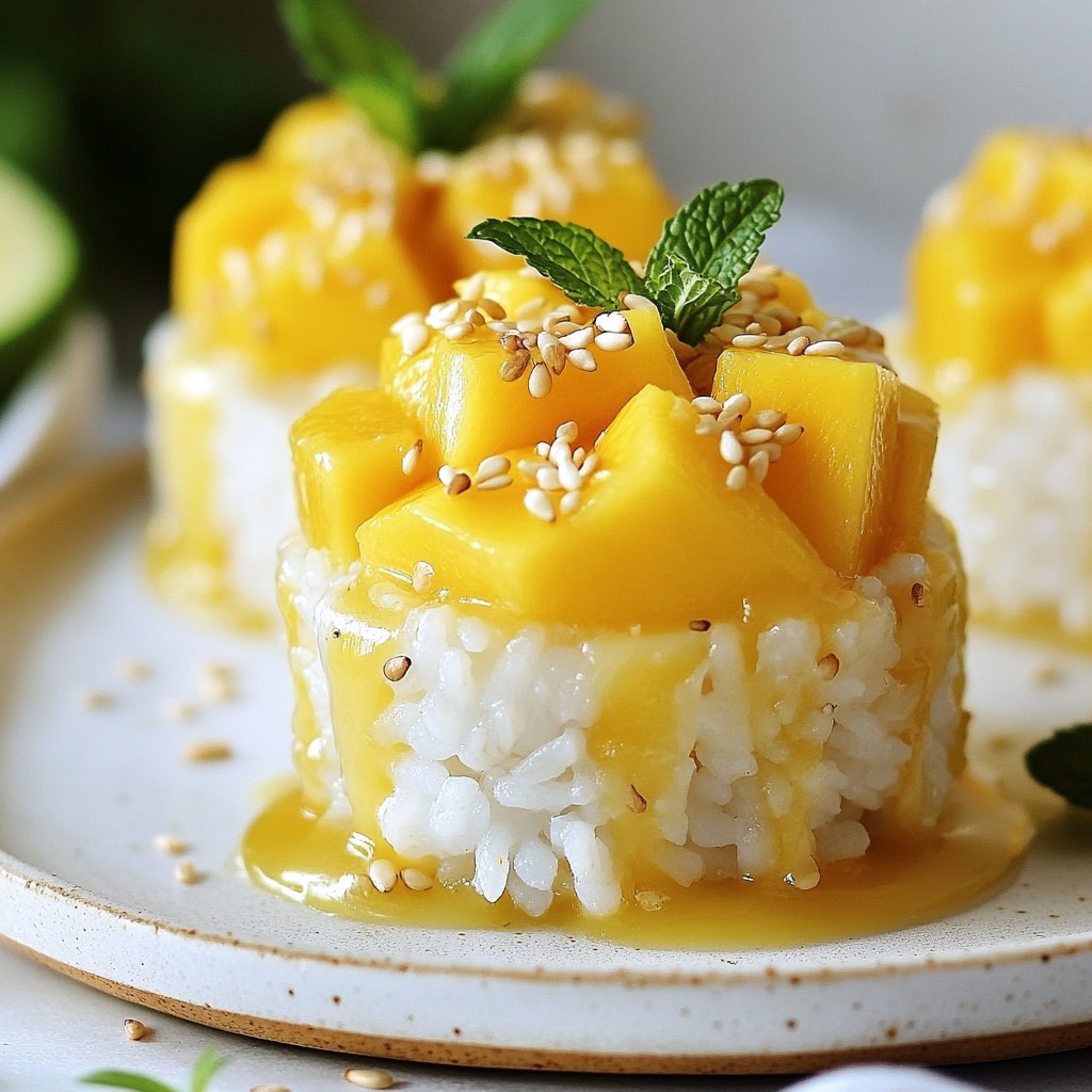 Mango Sticky Rice Cups Delightful Easy Dessert Idea