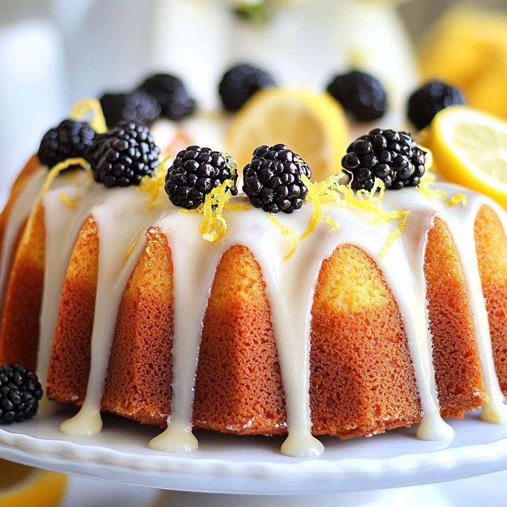 Blackberry Lemon Bundt Cake Delightful and Easy Recipe