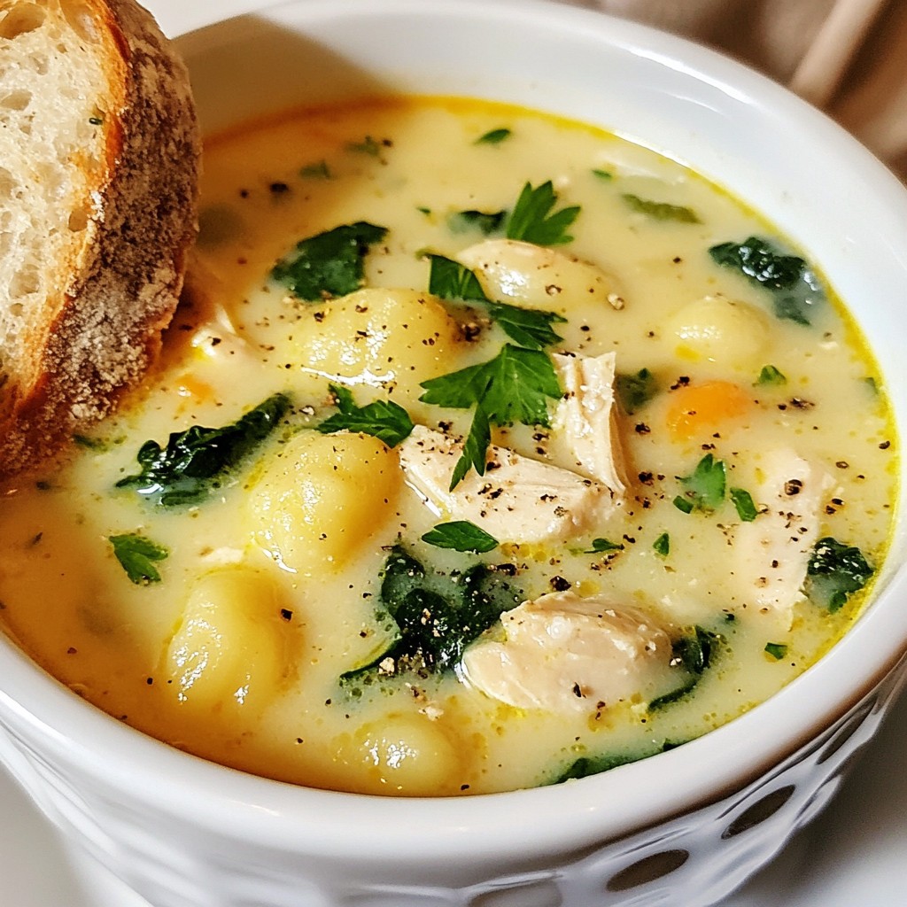 Creamy Chicken Gnocchi Soup Comforting and Simple Meal