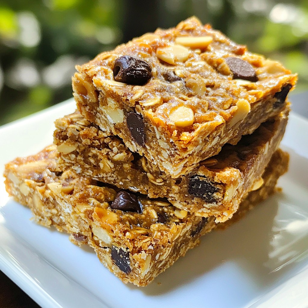Peanut Butter Oatmeal Energy Bars Simple and Tasty
