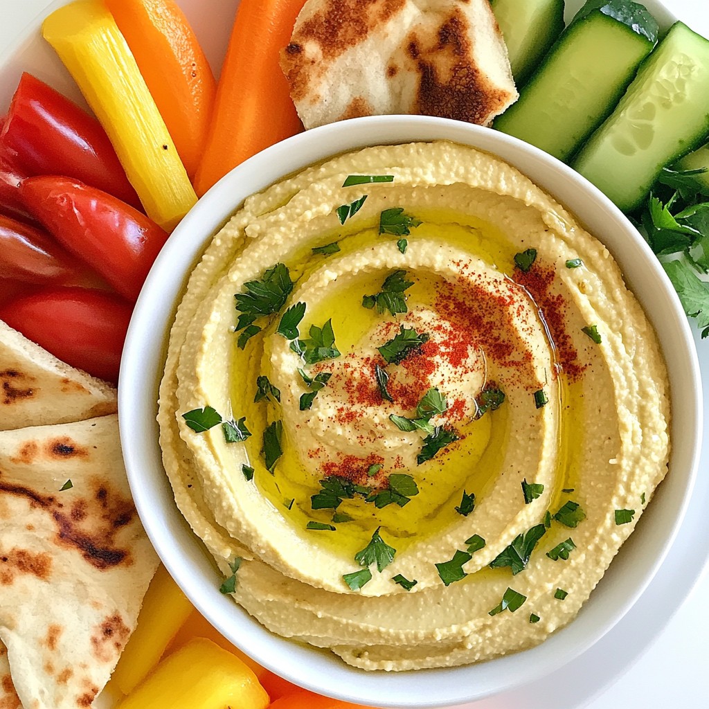 Roasted Garlic Hummus Easy Recipe for Enjoyment