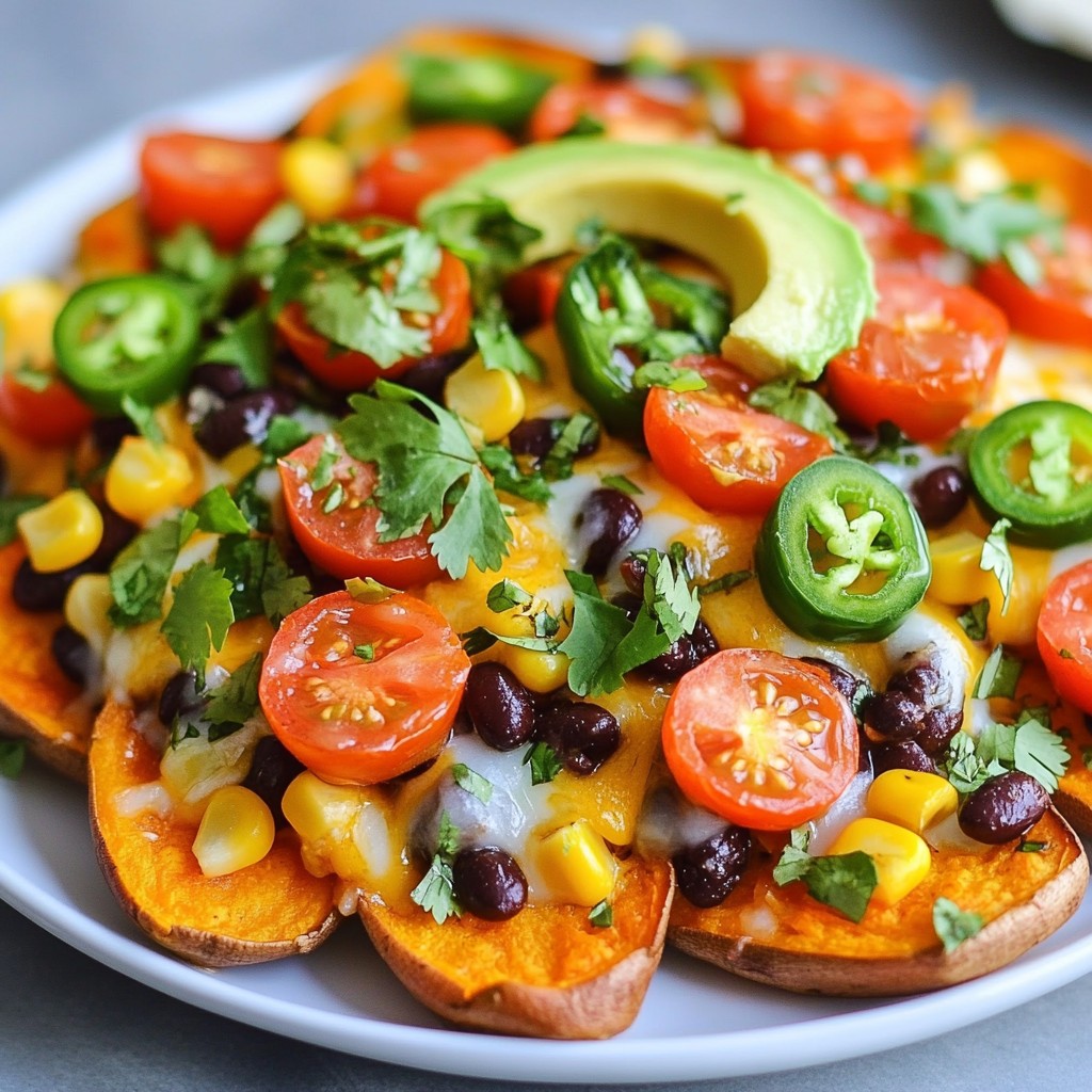 Loaded Sweet Potato Nachos Flavorful and Easy Recipe