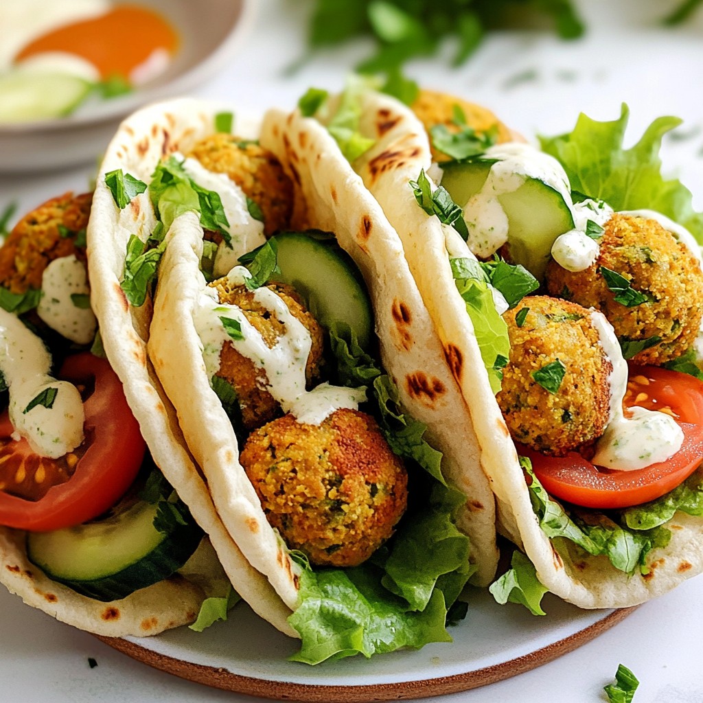 Air Fryer Falafel Pita Pockets Tasty and Healthy Meal