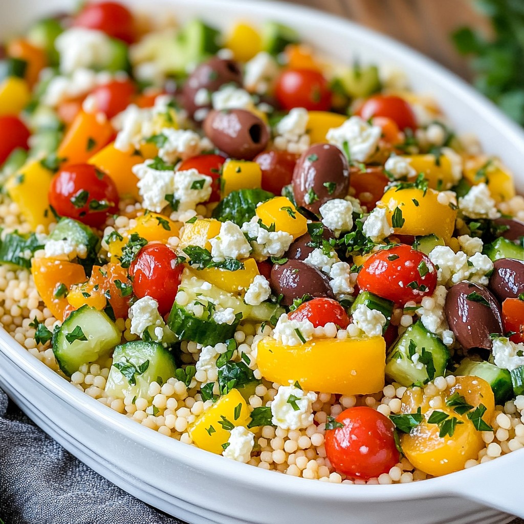 Mediterranean Couscous Salad Flavorful and Fresh Dish
