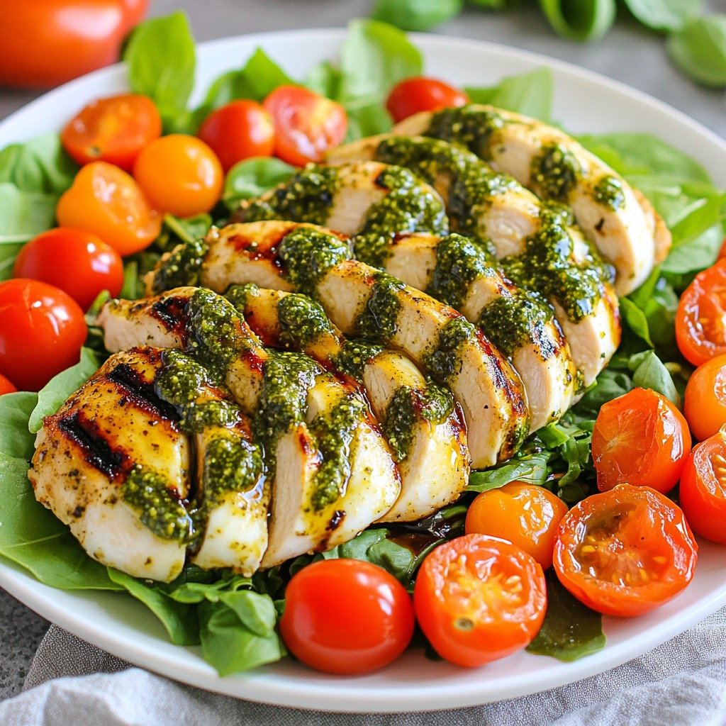 Pesto Chicken Caprese Salad Fresh and Flavorful Meal