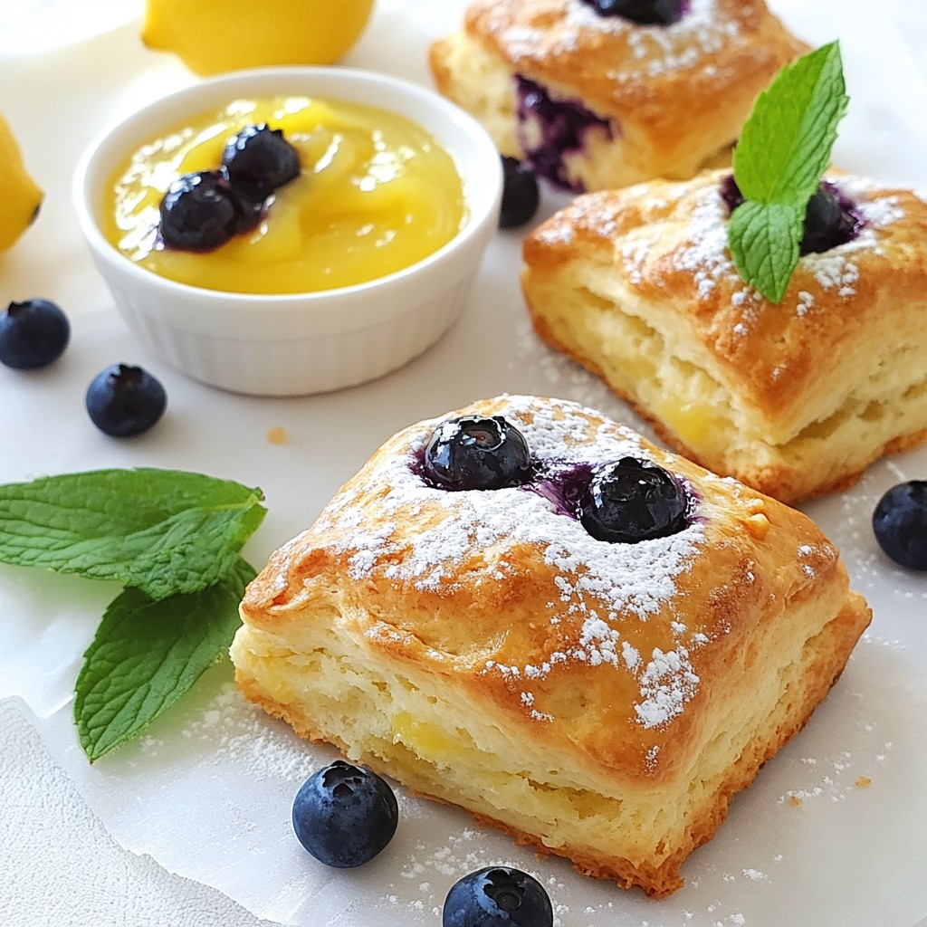 Lemon Blueberry Scones Sweet and Flavorful Treat