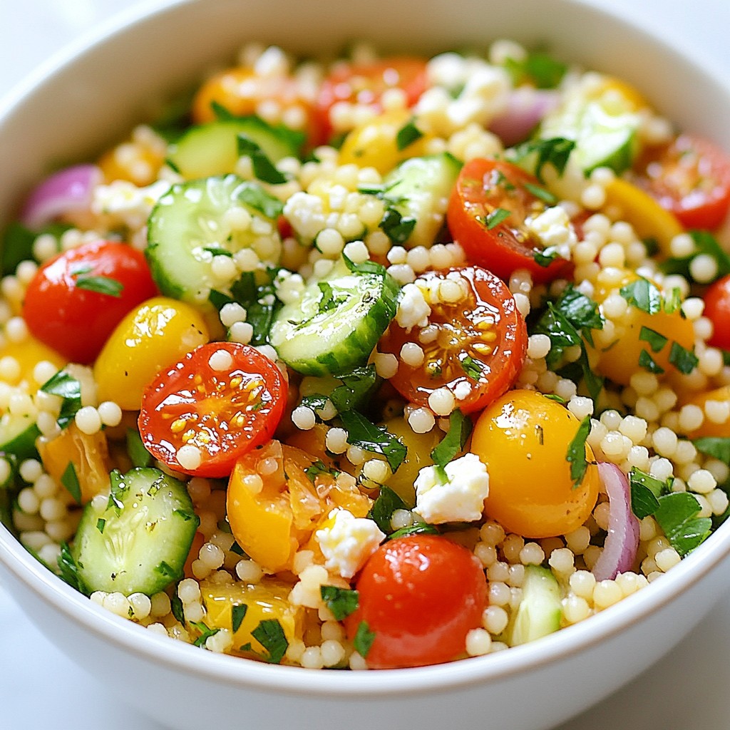 Lemon Herb Couscous Salad Fresh and Flavorful Dish