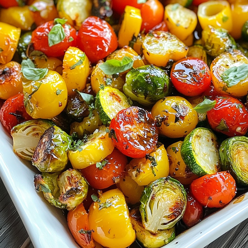 Balsamic Roasted Veggie Sheet Pan Simple and Tasty Dish