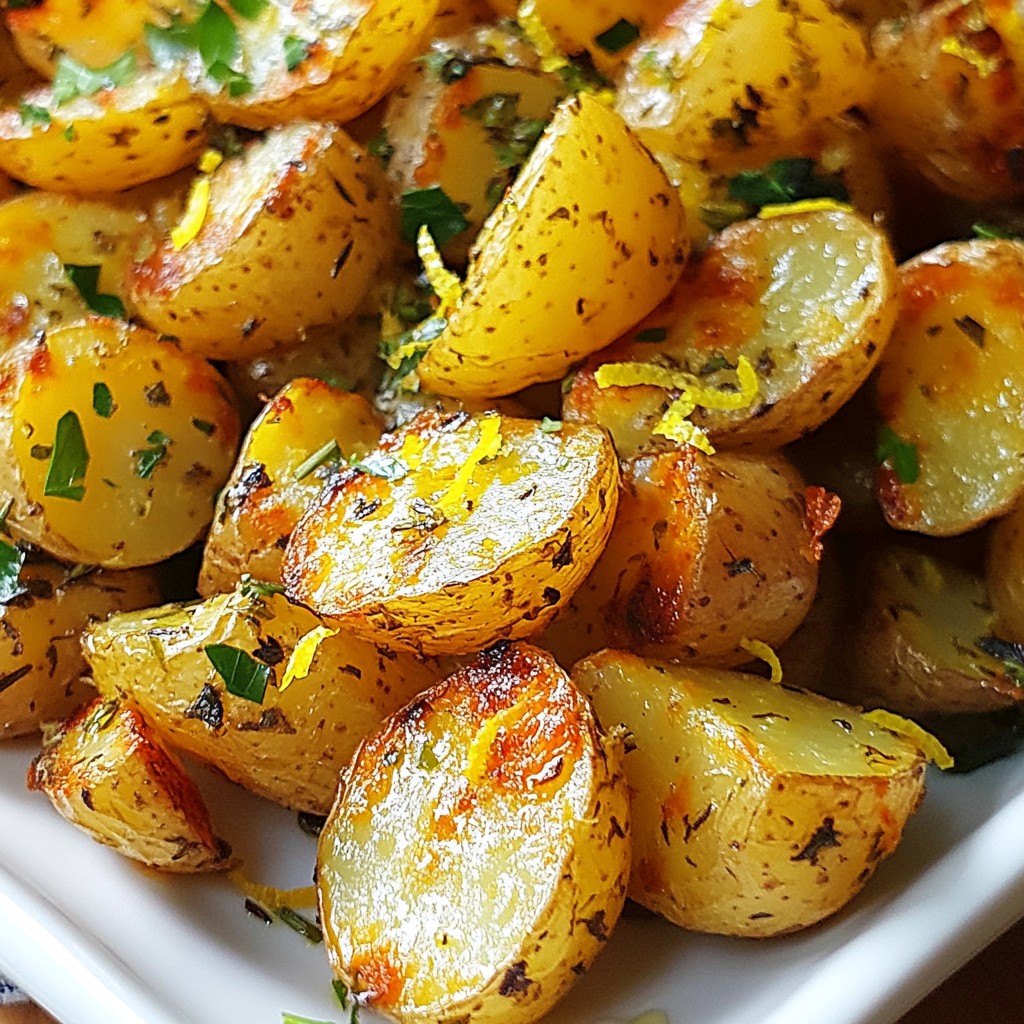 Lemon Herb Roasted Potatoes Flavorful and Easy Recipe