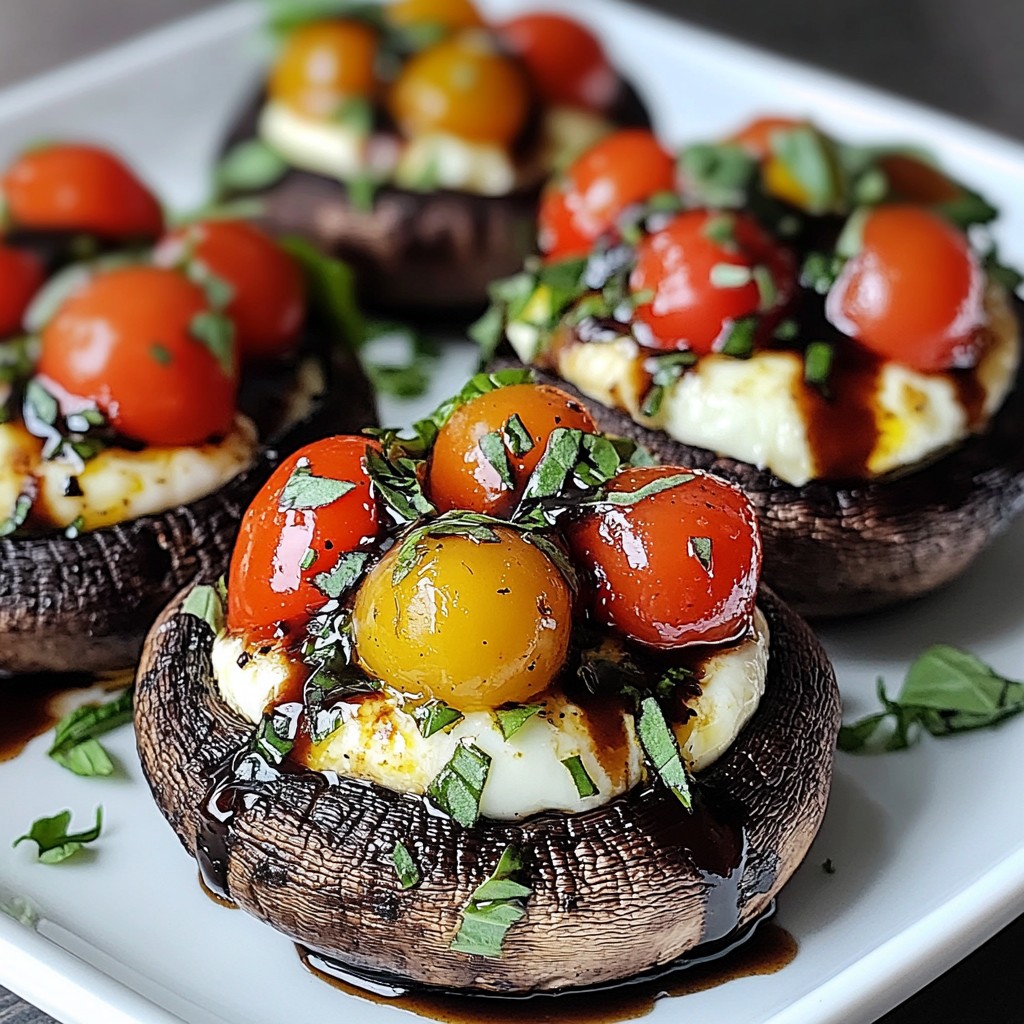 Caprese Stuffed Portobellos Tasty and Simple Delight
