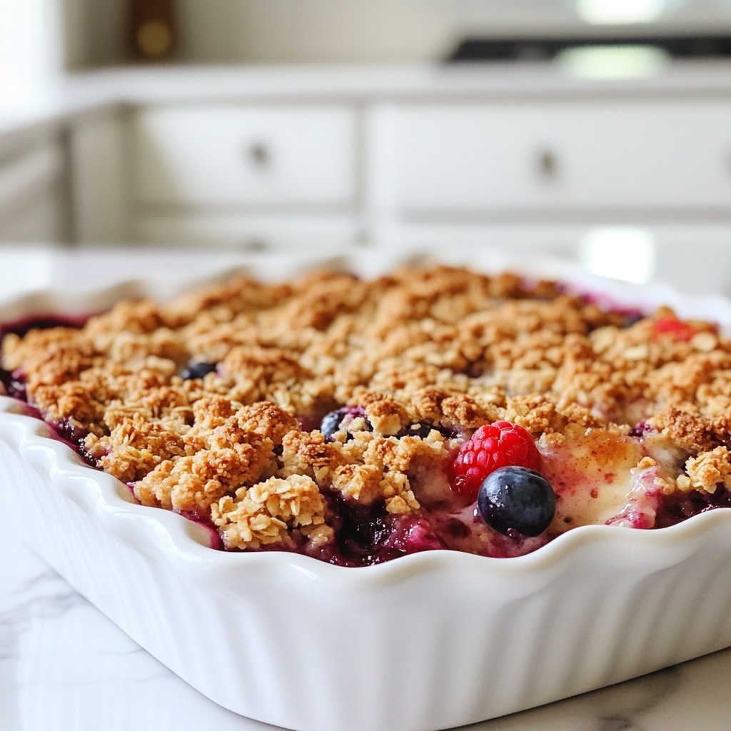 Triple Berry Crumble Delightfully Simple Dessert Treat