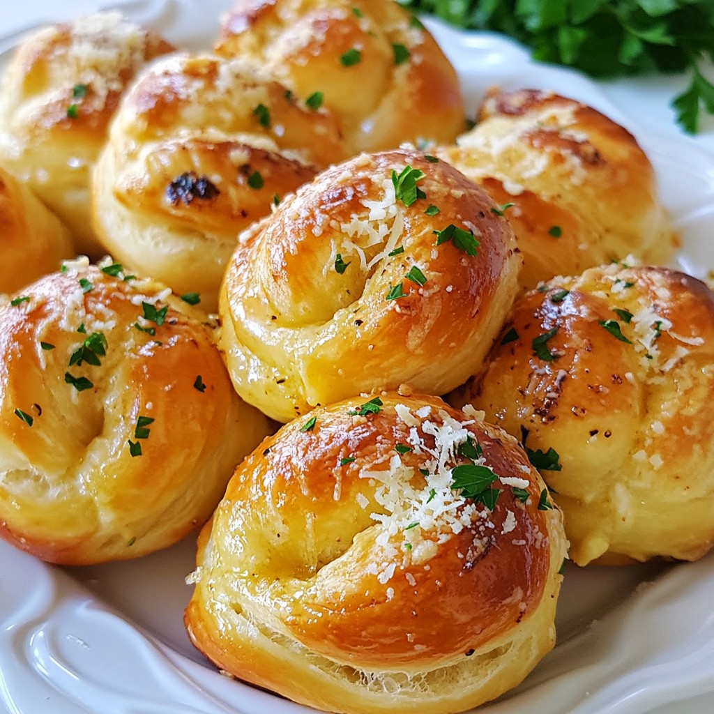Garlic Parmesan Knots Irresistible and Flavorful Treat